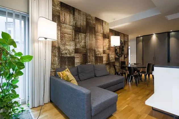 Deluxe Apart Daire, 2 Yatak Odası, Balkon (for 6 people, Łobzowska Street)