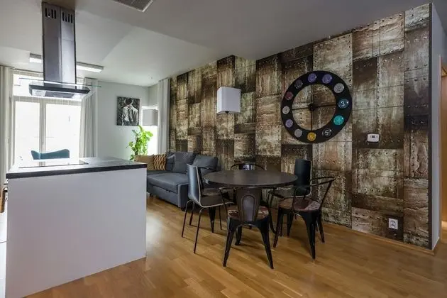 Deluxe Apart Daire, 2 Yatak Odası, Balkon (for 6 people, Łobzowska Street)