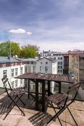 Deluxe Apart Daire, 2 Yatak Odası, Balkon (for 6 people, Łobzowska Street)