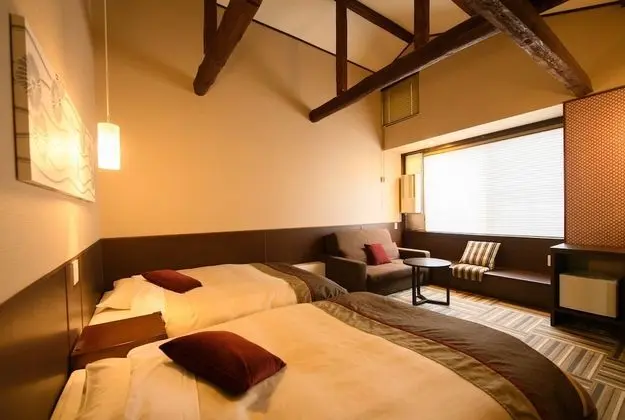 Traditional İki Ayrı Yataklı Oda, Sigara İçilmez (Modern Japanese, Shared Hot Spring)