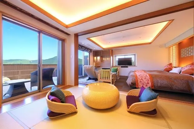 Superior Villa, 2 Yatak Odası, Sigara İçilmez (STD,OpenAirBath,Jacuzzi,C,Hanayoshi)