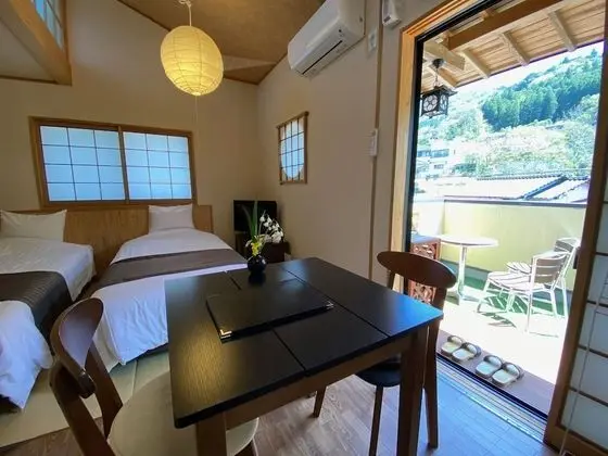 Traditional İki Ayrı Yataklı Oda, Sigara İçilmez (Japanese Style, Yufudake View, 2F)