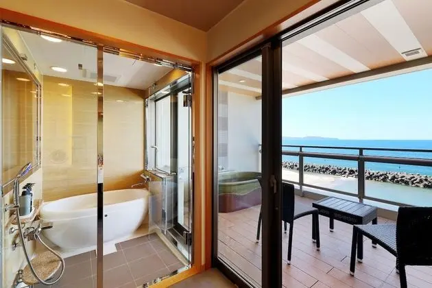 Standard Oda, Özel Banyo, Okyanus Manzaralı (Japanese Western Style, Open-air Bath)