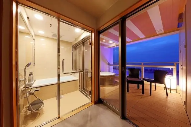 Standard Oda, Özel Banyo, Okyanus Manzaralı (Japanese Western Style, Open-air Bath)