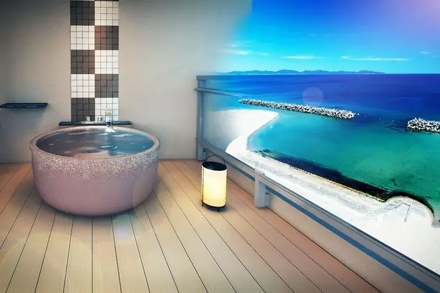 Standard Oda, Özel Banyo, Okyanus Manzaralı (Japanese Western Style, Open-air Bath)