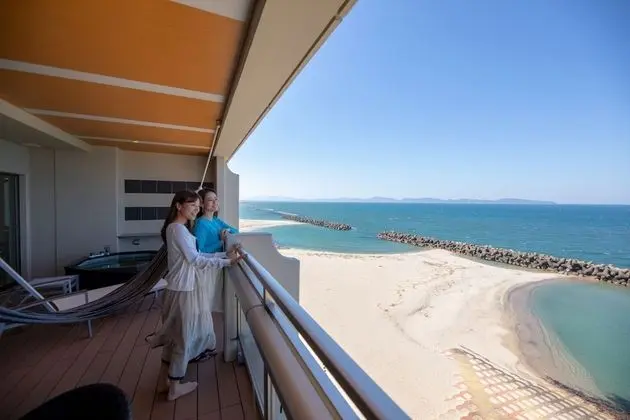 Süit, Özel Banyo, Köşe (Open-air Bath, Ocean View)