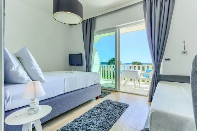 Deluxe Tek Büyük veya İki Ayrı Yataklı Oda, Teras, Deniz Manzaralı