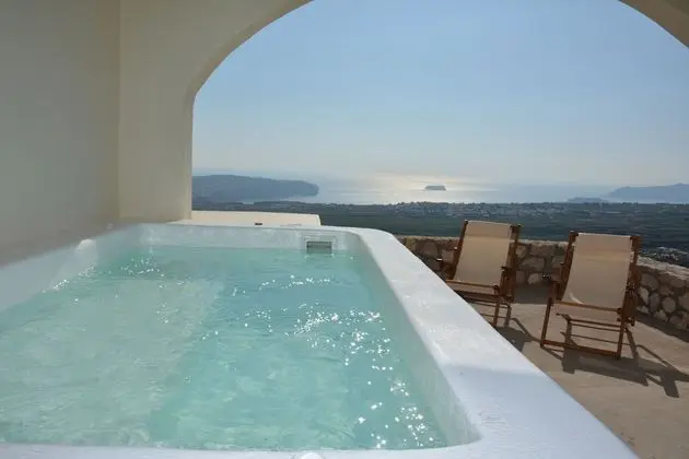 Villa, Sıcak Su Havuzu, Deniz Manzaralı (Thirassia)