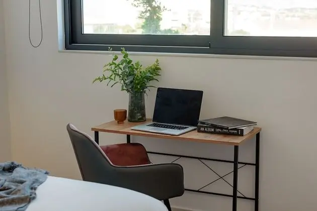 Superior Double Room, 1 Queen Bed, Ground Floor Balcony, City View