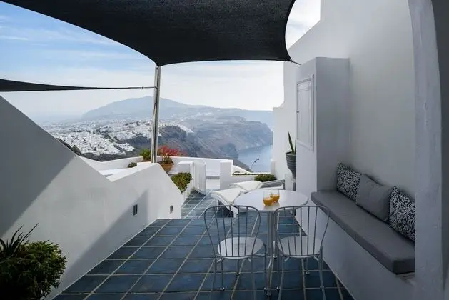 Honeymoon Stüdyo Süit, Sıcak Su Havuzu, Deniz Manzaralı (Annex, Indoor HotTub and Caldera View)
