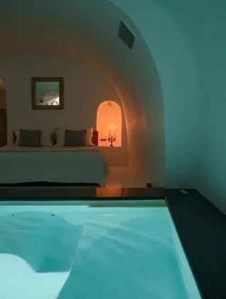 Honeymoon Stüdyo Süit, Sıcak Su Havuzu, Deniz Manzaralı (Annex, Indoor HotTub and Caldera View)