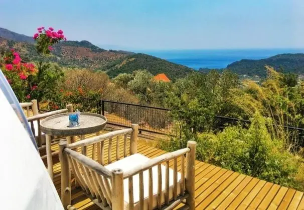 Glamping Çadır, Deniz Ve Dağ Manzaralı, Teraslı