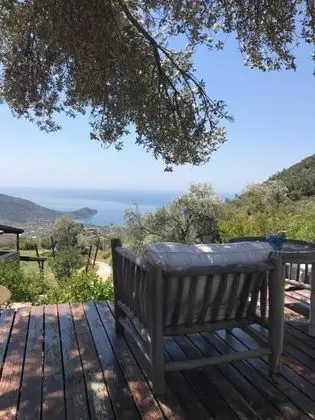 Glamping Çadır, Deniz ve Dağ Manzaralı, Teraslı