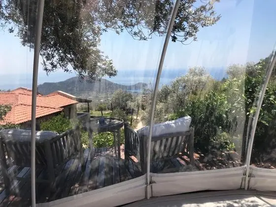 Glamping Çadır, Deniz ve Dağ Manzaralı, Teraslı