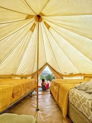 Luxury Çadır, 2 Büyük (Queen) Boy Yatak, Şömine, Dağ Manzaralı