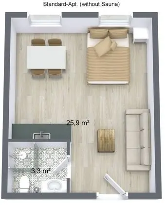 Standard Tek Büyük veya İki Ayrı Yataklı Oda, Banyolu/Duşlu