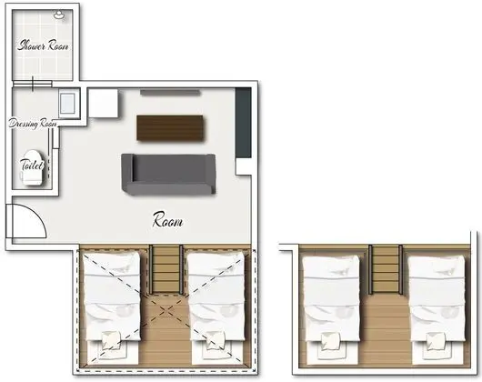 Comfort Dört Kişilik Oda, Sigara İçilmez (4 Single Beds)