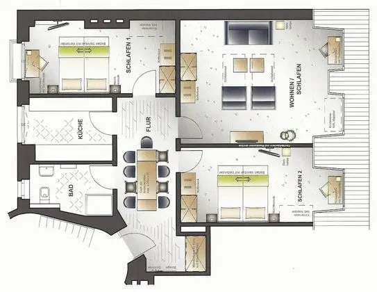 Apart Daire, 2 Yatak Odası (Extra Large)